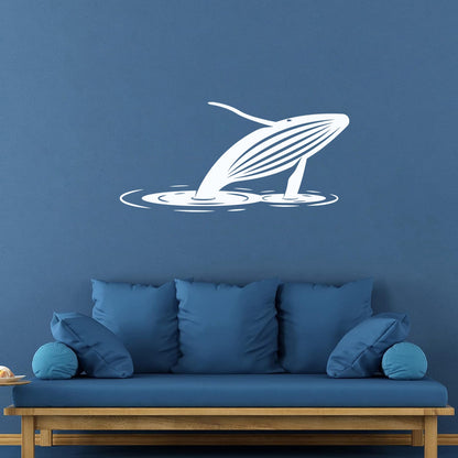Fine Carving Decals Whale Water Ocean Animal Ation Removable Without Leaving Glue