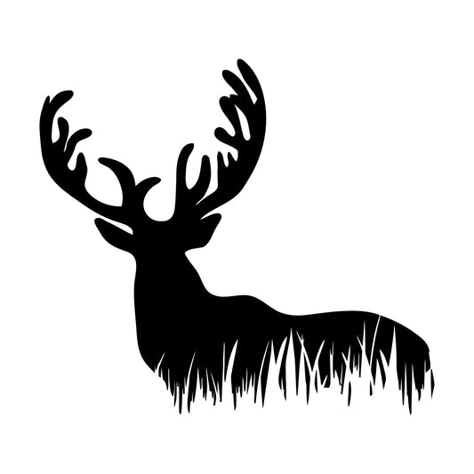 Lettering Stickers Deer Wild Animal Forest Hunting Hobby Easy Installation