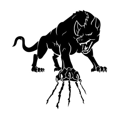 Wall Decals Paster Paper Wild Forest Animal Angry Wolf Claws Beast Multi Color Selection