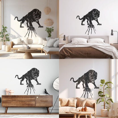 Wall Decals Paster Paper Wild Forest Animal Angry Wolf Claws Beast Multi Color Selection