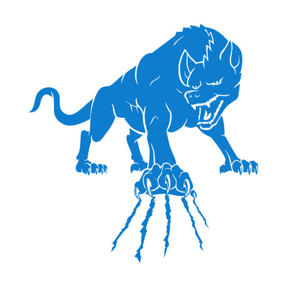 Wall Decals Paster Paper Wild Forest Animal Angry Wolf Claws Beast Multi Color Selection