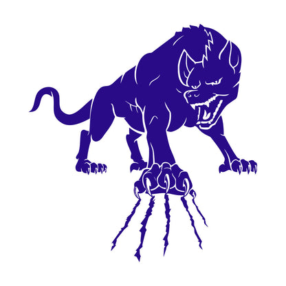 Wall Decals Paster Paper Wild Forest Animal Angry Wolf Claws Beast Multi Color Selection