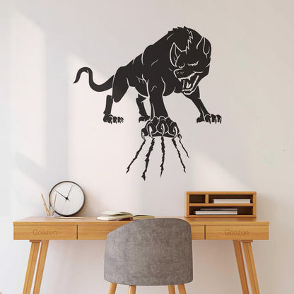 Wall Decals Paster Paper Wild Forest Animal Angry Wolf Claws Beast Multi Color Selection