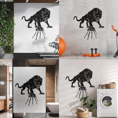 Wall Decals Paster Paper Wild Forest Animal Angry Wolf Claws Beast Multi Color Selection