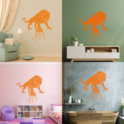 Wall Decals Paster Paper Wild Forest Animal Angry Wolf Claws Beast Multi Color Selection