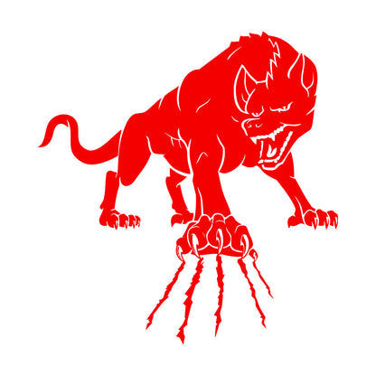 Wall Decals Paster Paper Wild Forest Animal Angry Wolf Claws Beast Multi Color Selection