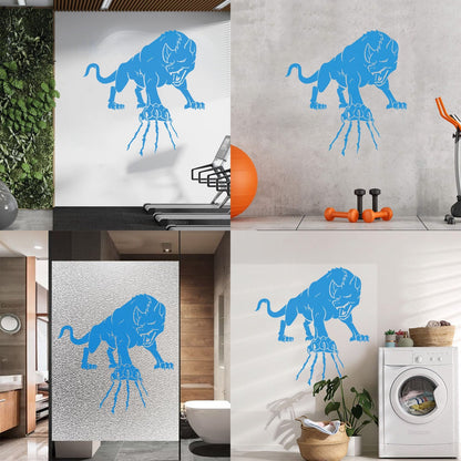 Wall Decals Paster Paper Wild Forest Animal Angry Wolf Claws Beast Multi Color Selection