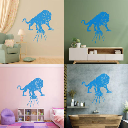 Wall Decals Paster Paper Wild Forest Animal Angry Wolf Claws Beast Multi Color Selection