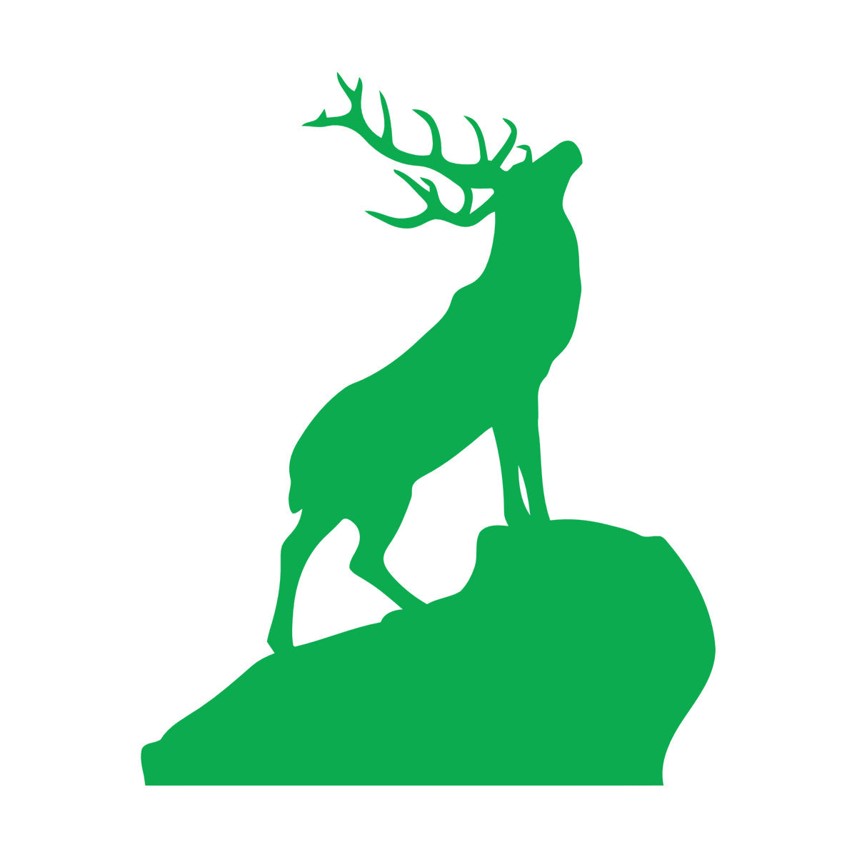 Vinyl Wall Stickers Wild Forest Deer Horns Animal Hunting House Equipped With Transfer Film Kit