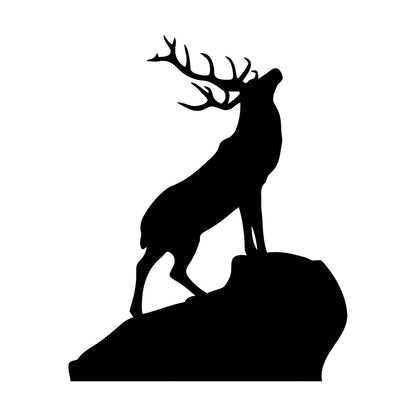 Vinyl Wall Stickers Wild Forest Deer Horns Animal Hunting House Equipped With Transfer Film Kit