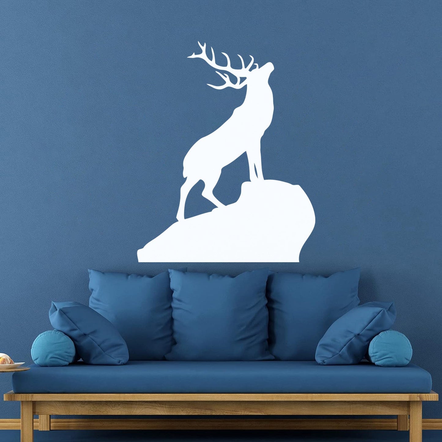 Vinyl Wall Stickers Wild Forest Deer Horns Animal Hunting House Equipped With Transfer Film Kit
