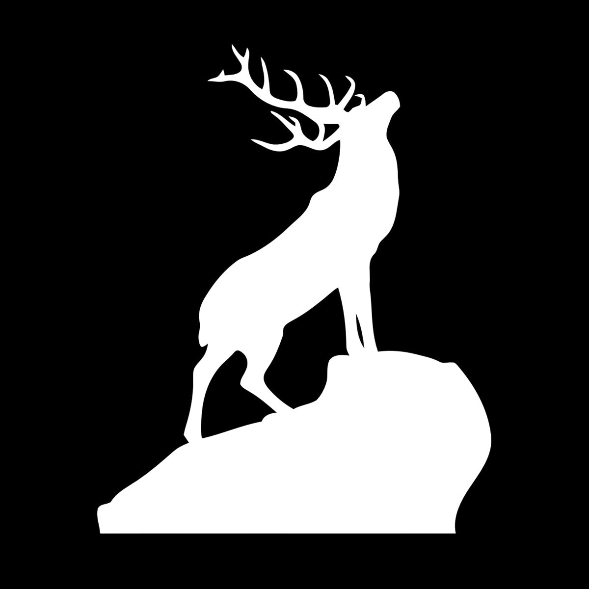 Vinyl Wall Stickers Wild Forest Deer Horns Animal Hunting House Equipped With Transfer Film Kit