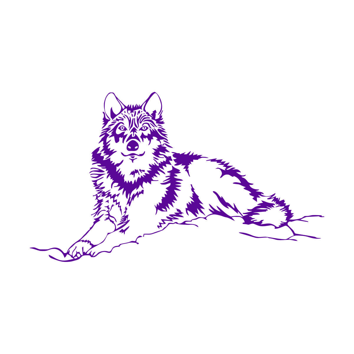 Wall Stickers Wolf Animal Tribal Art Decoration