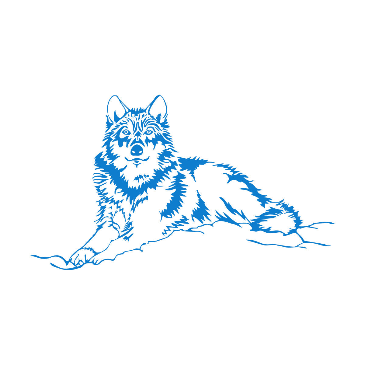 Wall Stickers Wolf Animal Tribal Art Decoration