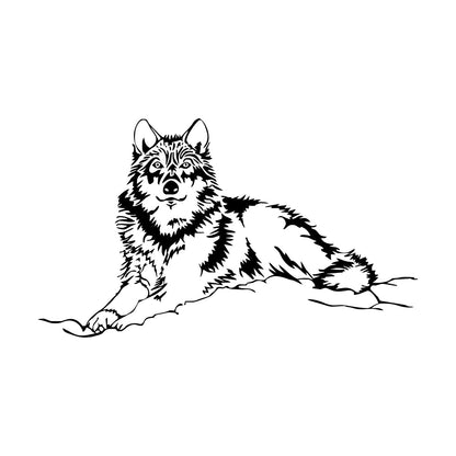 Wall Stickers Wolf Animal Tribal Art Decoration