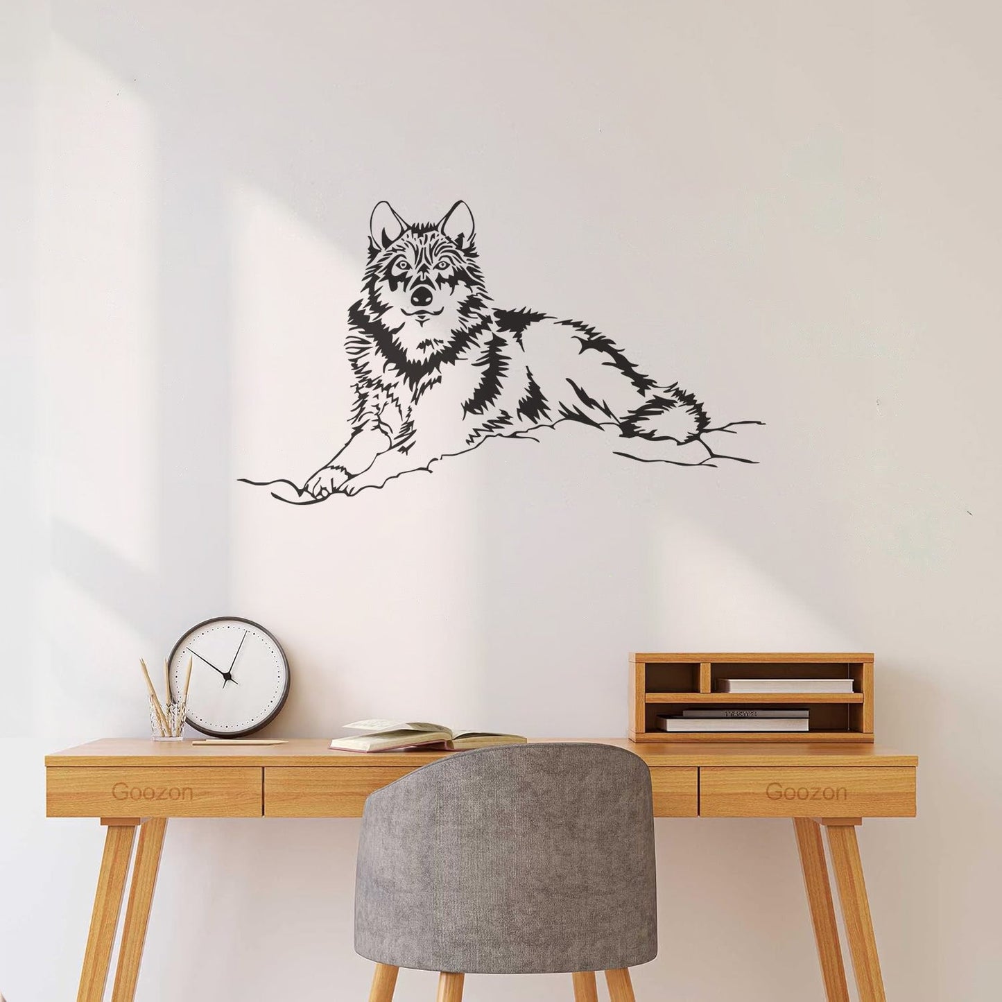 Wall Stickers Wolf Animal Tribal Art Decoration