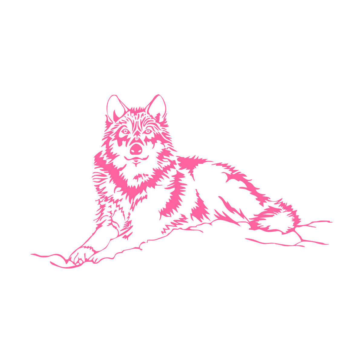 Wall Stickers Wolf Animal Tribal Art Decoration