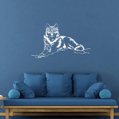 Wall Stickers Wolf Animal Tribal Art Decoration