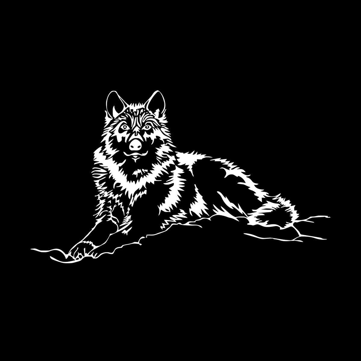 Wall Stickers Wolf Animal Tribal Art Decoration