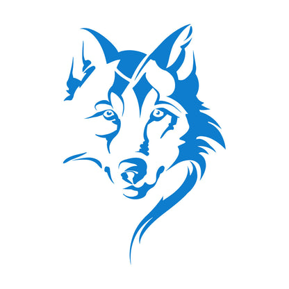 Vinyl Art Sticker Wolf Head Animal Tribal Car Body Decoration