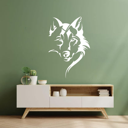 Vinyl Art Sticker Wolf Head Animal Tribal Car Body Decoration