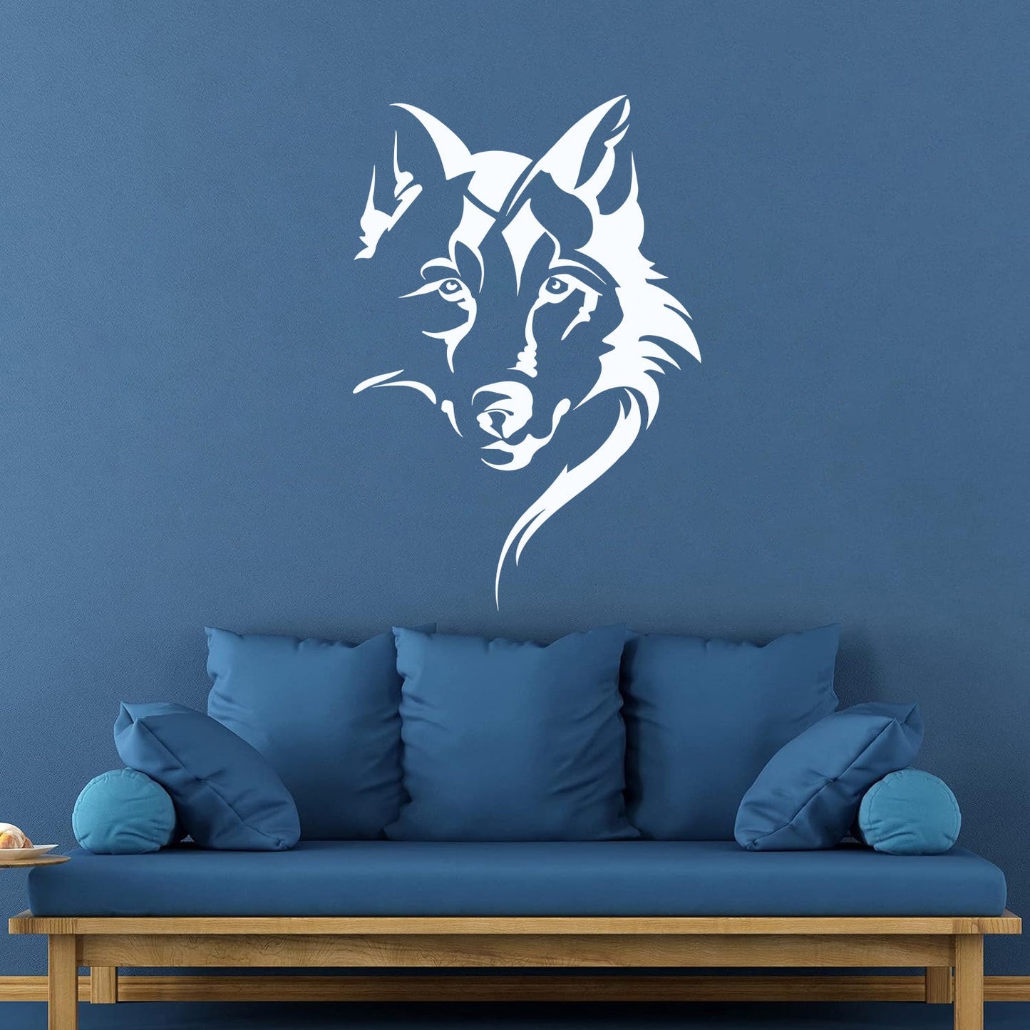 Vinyl Art Sticker Wolf Head Animal Tribal Car Body Decoration