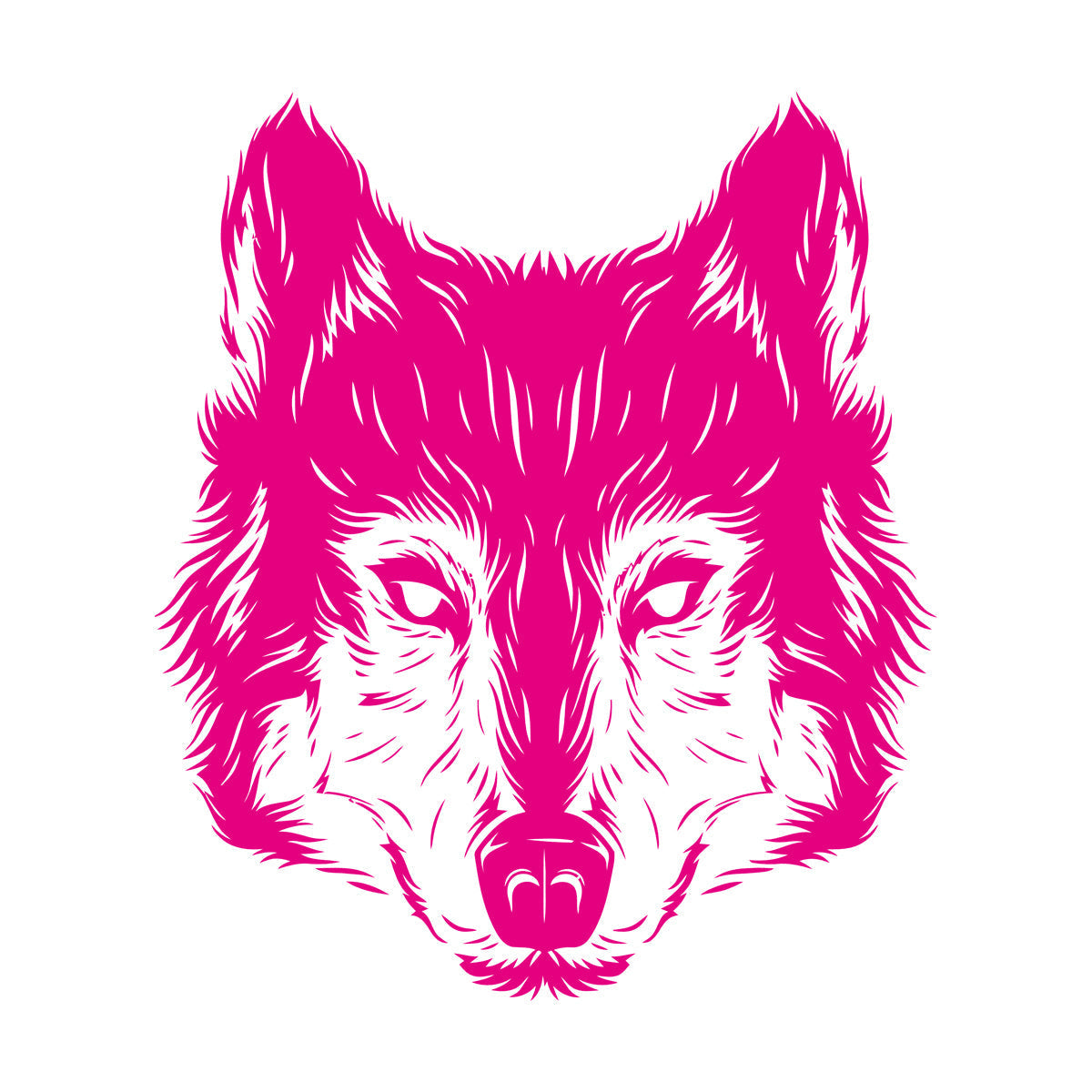 Lettering Decals Wolf Head Beautiful Animal Zoo Tribal Glass Stickers