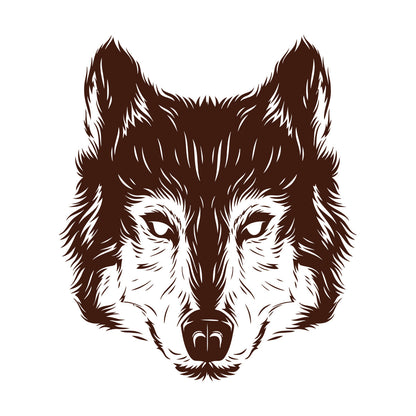 Lettering Decals Wolf Head Beautiful Animal Zoo Tribal Glass Stickers