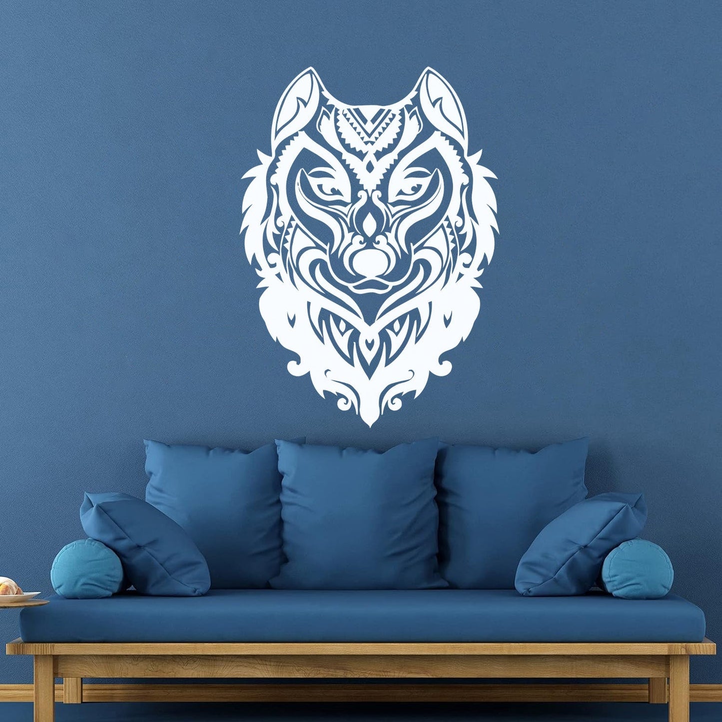 Wolf Head Ornament Forest Animal Predator Wall Decals Pvc Store Decoration