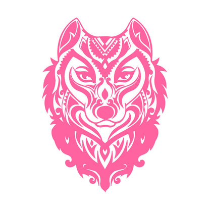 Wolf Head Ornament Forest Animal Predator Wall Decals Pvc Store Decoration