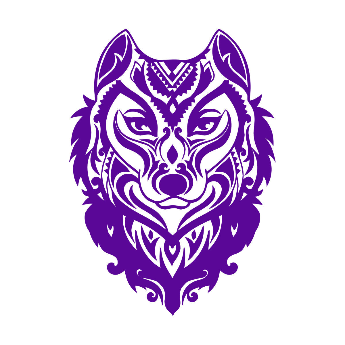 Wolf Head Ornament Forest Animal Predator Wall Decals Pvc Store Decoration