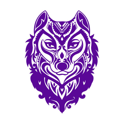 Wolf Head Ornament Forest Animal Predator Wall Decals Pvc Store Decoration