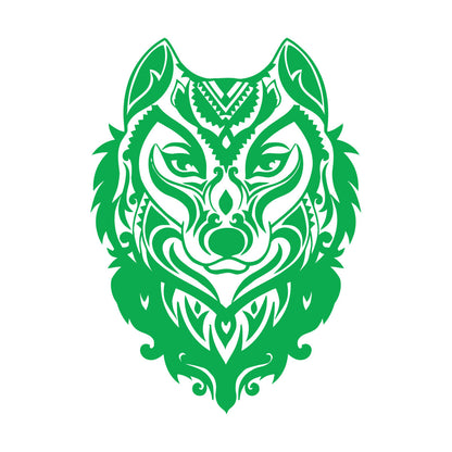 Wolf Head Ornament Forest Animal Predator Wall Decals Pvc Store Decoration