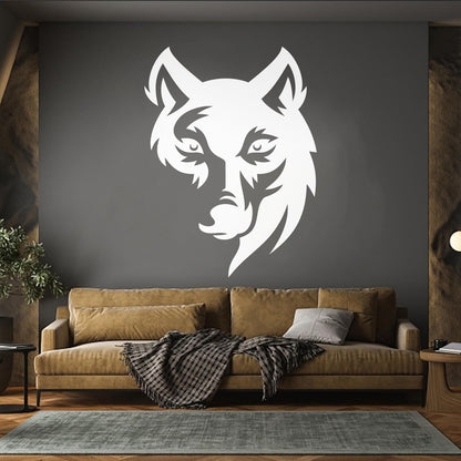 Wall Decals Paster Paper Wolf Head Tribal Wild Animal Predator Removable Without Leaving Glue