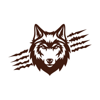 Wall Decals Wolf Predator Ornament Head Wild Animal Do Not Damage The Wall Surface