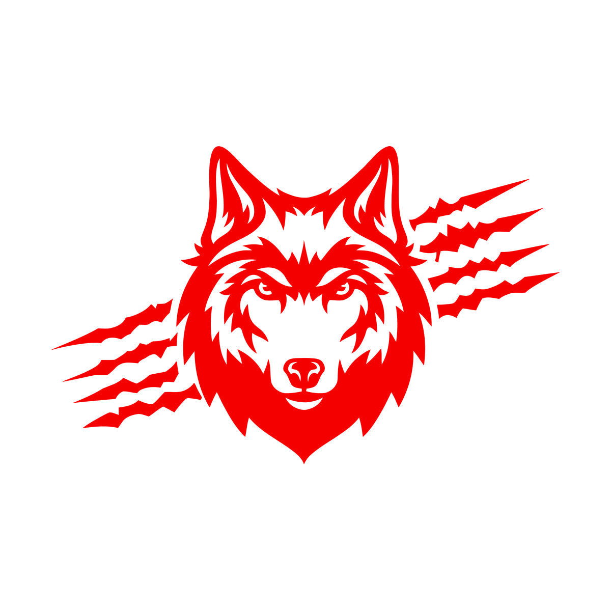 Wall Decals Wolf Predator Ornament Head Wild Animal Do Not Damage The Wall Surface