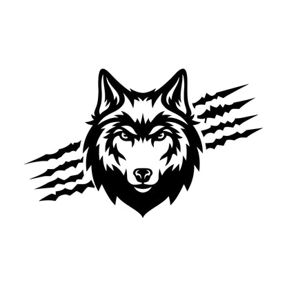 Wall Decals Wolf Predator Ornament Head Wild Animal Do Not Damage The Wall Surface