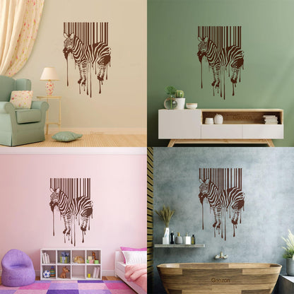 Zebra Animal Modern Engraving Decals Equipped With Transfer Film Kit