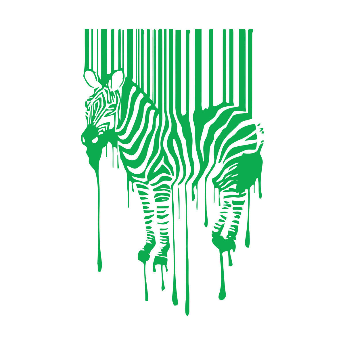 Zebra Animal Modern Engraving Decals Equipped With Transfer Film Kit