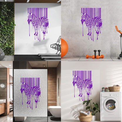 Zebra Animal Modern Engraving Decals Equipped With Transfer Film Kit