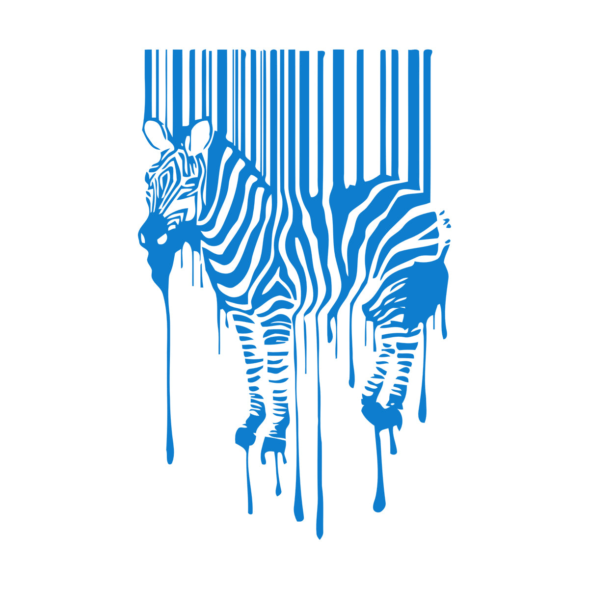 Zebra Animal Modern Engraving Decals Equipped With Transfer Film Kit