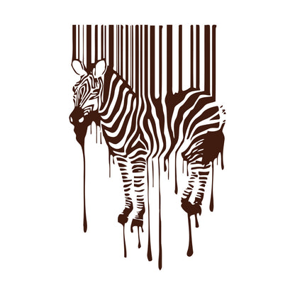 Zebra Animal Modern Engraving Decals Equipped With Transfer Film Kit