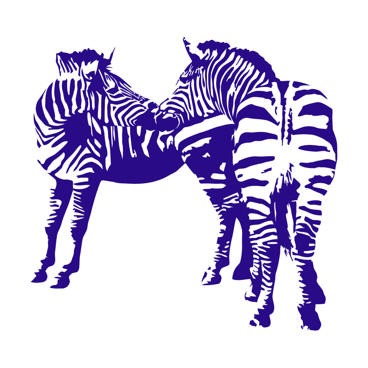 Mural And Wall Vinyl Decal Zebras African Animals Kids Easy Installation