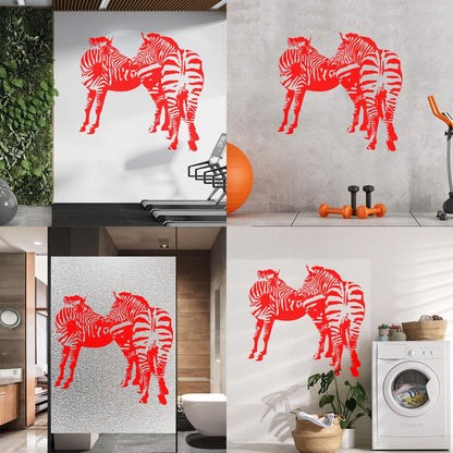Mural And Wall Vinyl Decal Zebras African Animals Kids Easy Installation