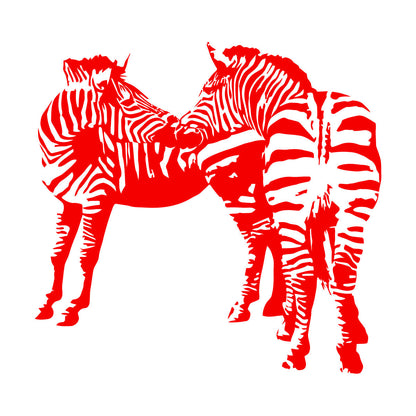 Mural And Wall Vinyl Decal Zebras African Animals Kids Easy Installation