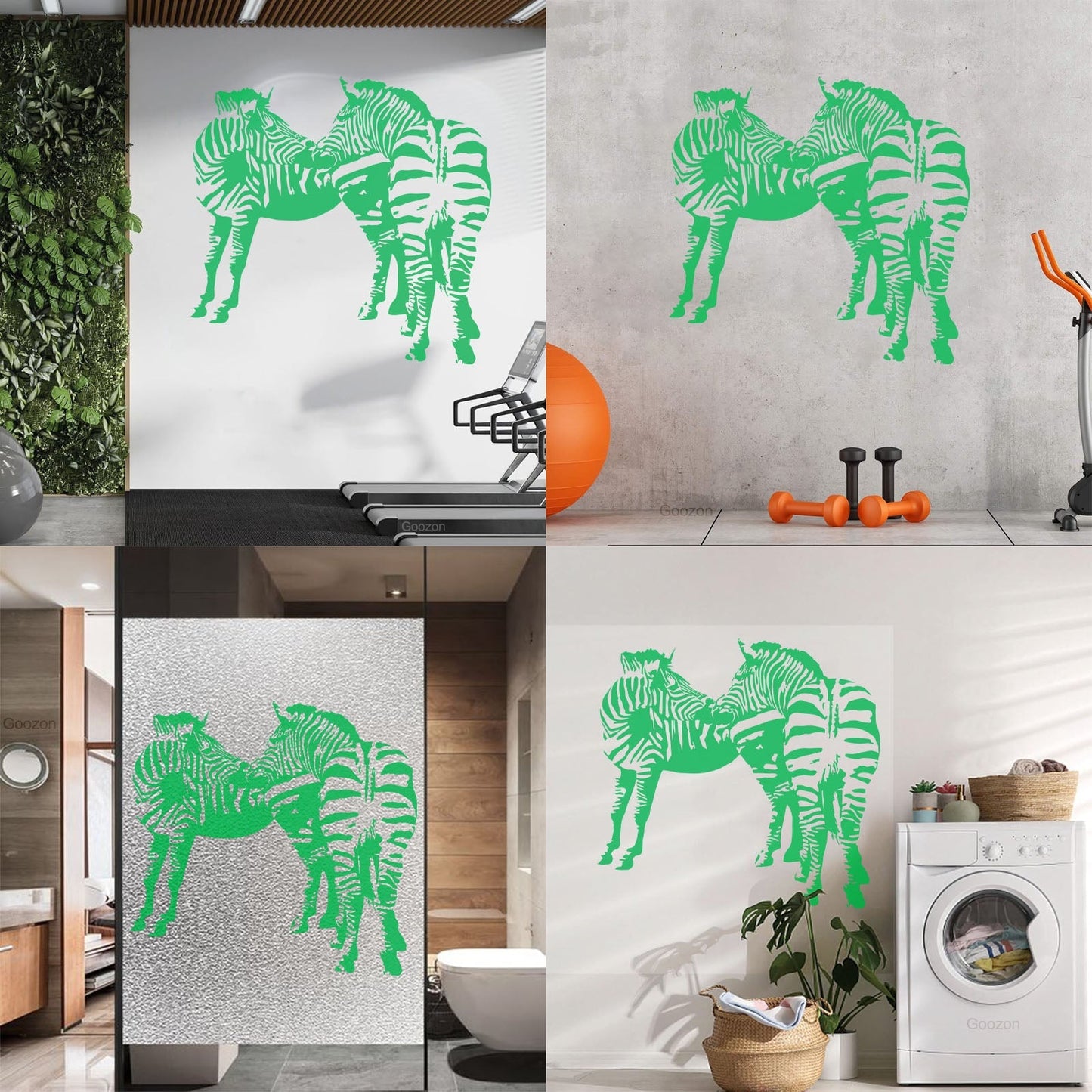 Mural And Wall Vinyl Decal Zebras African Animals Kids Easy Installation