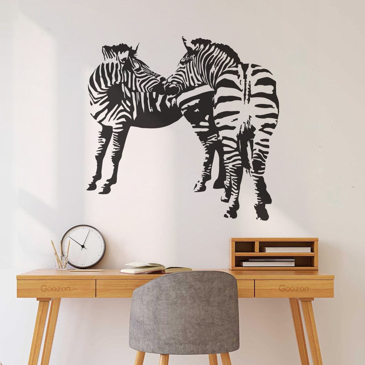 Mural And Wall Vinyl Decal Zebras African Animals Kids Easy Installation