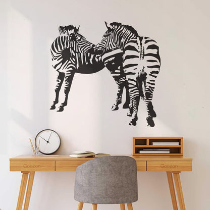Mural And Wall Vinyl Decal Zebras African Animals Kids Easy Installation
