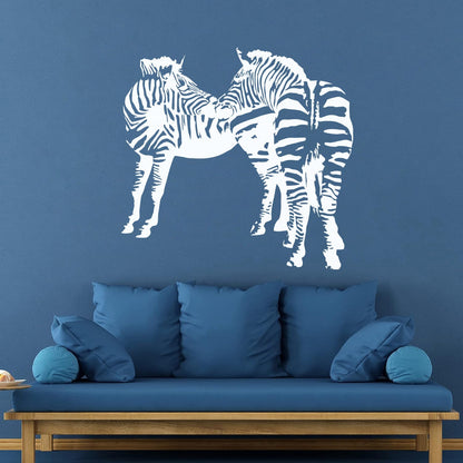 Mural And Wall Vinyl Decal Zebras African Animals Kids Easy Installation