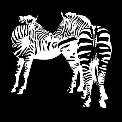 Mural And Wall Vinyl Decal Zebras African Animals Kids Easy Installation